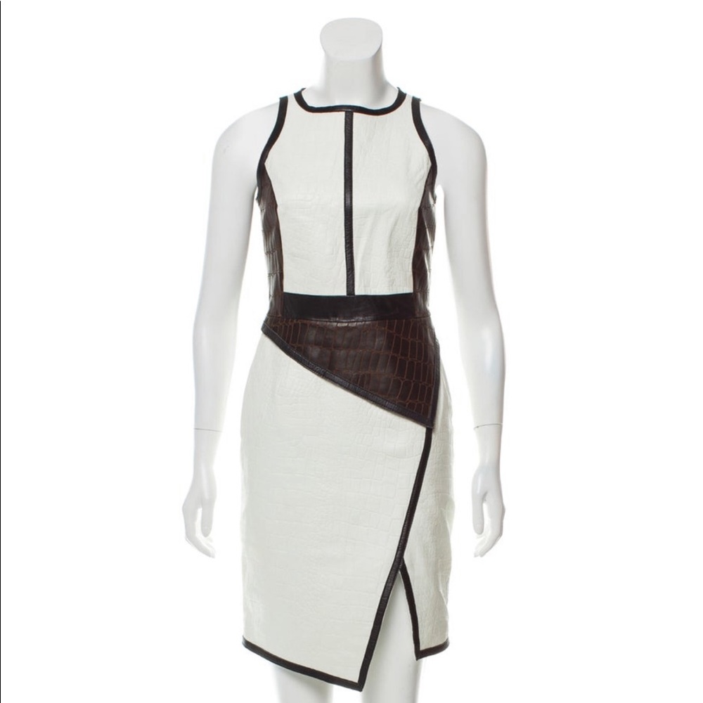 Jonathan Simkhai Leather Embossed Dress
